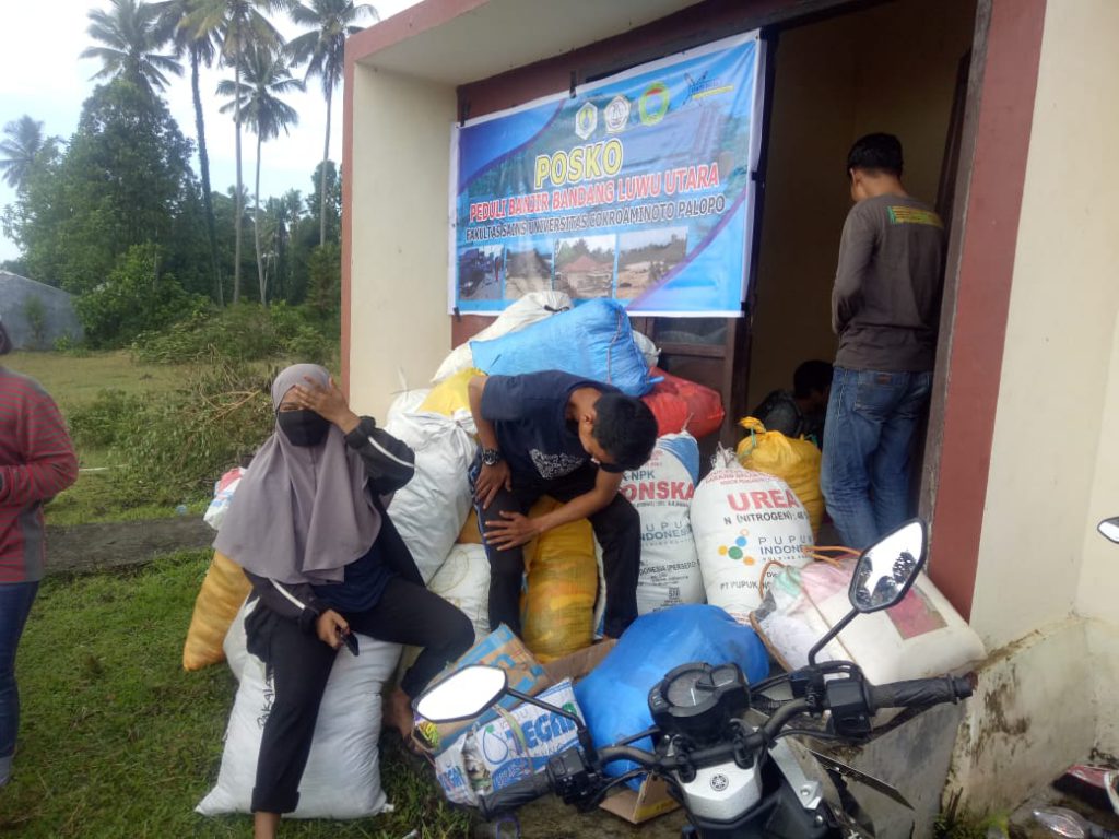 Posko Peduli Banjir Bandang Luwu Utara